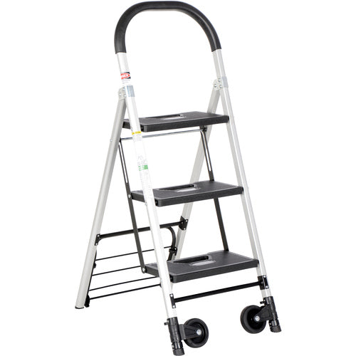 Aluminum Ladder Cart 3 Steps 250 lb - Exact Tooling