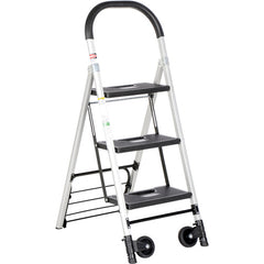 Aluminum Ladder Cart 3 Steps 250 lb - Exact Tooling