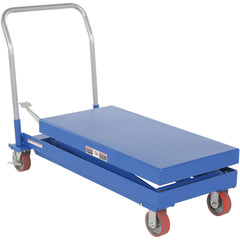 Hydraulic Elevating Cart 20 × 40 1000 lb Foot Pump - Exact Tooling