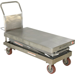 Partially SS Elevating Cart 1.5K 24 × 47.5 - Exact Tooling