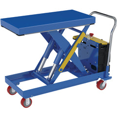 Hydraulic Elevating Cart 20 × 40 2500 lb 12Dc - Exact Tooling