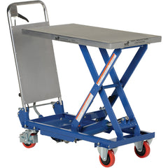 Hydraulic Scissor Cart 400lb 27.5 × 17.5 - Exact Tooling