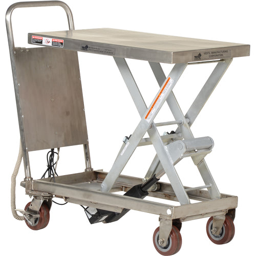 Partially SS Cart 500lb 19.5 × 32 - Exact Tooling