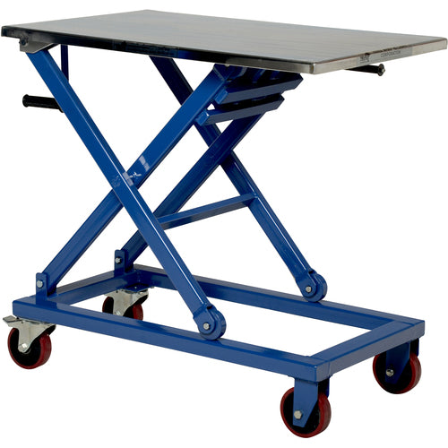 Mechanical Scissor Cart 660lb 37 × 23.5 - Exact Tooling