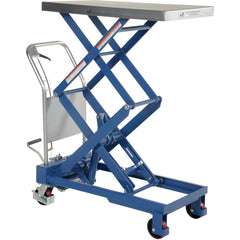 Double Hydraulic Cart 800lb 35.5 × 20 - Exact Tooling