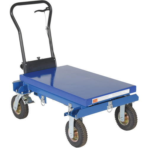 Pneumatic Tire Hydraulic Cart 600 lbs - Exact Tooling