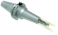 CAT40 1/4"-3.5" - Shrink Fit Holder wih Port - Exact Tooling