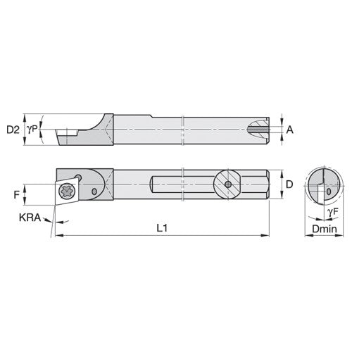 QCMI625105R WG CARBIDE GROOVING THREADING BAR - Exact Tooling