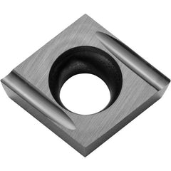CCET 32505 F-USF TN60, 0.0079″ Corner Radius, 5/32″ Thick, 3/8″ Inscribed Circle, TiCN/NbC, Diamond, Turning Indexable Insert - Exact Tooling