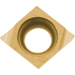 CCET 110902 F PV720, 0.004″ Corner Radius, 0.055″ Thick, 0.138″ Inscribed Circle, TiCN (MEGACOAT NANO), 80 Degree Diamond, Turning Indexable Insert