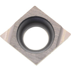 CCET 110902 M-F PR1535, 0.0039″ Corner Radius, 0.0551″ Thick, 0.1378″ Inscribed Circle, MEGACOAT NANO, Diamond, Turning Indexable Insert - Exact Tooling
