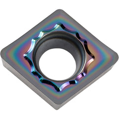 CCGT 3251 AH PDL025, 1/64″ Corner Radius, 5/32″ Thick, 3/8″ Inscribed Circle, C, Diamond, Turning Indexable Insert - Exact Tooling