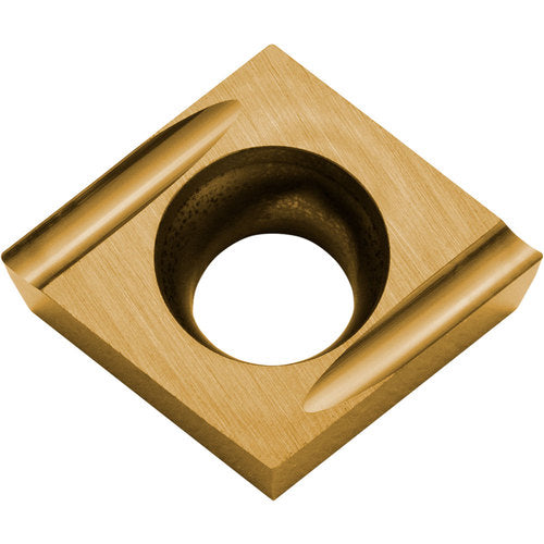 CCGT 3251 U PV720, 1/64″ Corner Radius, 5/32″ Thick, 3/8″ Inscribed Circle, TiCN (MEGACOAT NANO), 80 Degree Diamond, Turning Indexable Insert