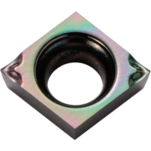 CCGT 141102 CF PDL010, 0.004″ Corner Radius, 0.071″ Thick, 0.169″ Inscribed Circle, C, 80 Degree Diamond, Turning Indexable Insert