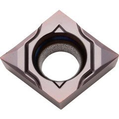 CCGT 32505 MP-CK PR1425, 0.0079″ Corner Radius, 5/32″ Thick, 3/8″ Inscribed Circle, MEGACOAT NANO, Diamond, Turning Indexable Insert - Exact Tooling