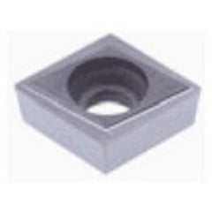 DCGT 32.51 MAU NT9125, 0.016″ Corner Radius, 0.156″ Thick, 3/8″ Inscribed Circle, Uncoated, Diamond, Turning Indexable Insert - Exact Tooling