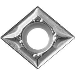 CCMT 3251 GK CA525, 1/64″ Corner Radius, 5/32″ Thick, 3/8″ Inscribed Circle, TiCnulll2O3/TiN, Diamond, Turning Indexable Insert - Exact Tooling