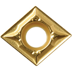 CCMT 431 GK CA025P, 1/64″ Corner Radius, 3/16″ Thick, 1/2″ Inscribed Circle, TiCl2O3/TiN, 80 Degree Diamond, Turning Indexable Insert