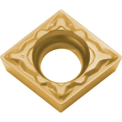 CCMT 32505 PP CCX, 0.008″ Corner Radius, 5/32″ Thick, 3/8″ Inscribed Circle,  TiCl2O3/Tin, 80 Degree Diamond, Turning Indexable Insert
