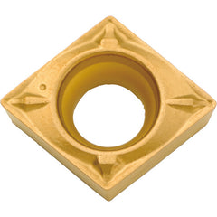 CCMT 3251 WP CA525, 1/64″ Corner Radius, 5/32″ Thick, 3/8″ Inscribed Circle, TiCnulll2O3/TiN, Diamond, Turning Indexable Insert - Exact Tooling