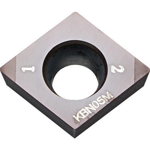 CCMW 3251 MES KBN05M, 1/64″ Corner Radius, 5/32″ Thick, 3/8″ Inscribed Circle, MEGACOAT, Diamond, Turning Indexable Insert - Exact Tooling