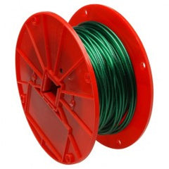 1/16" 1X7 CABLE GREEN VINYL COATED - Exact Tooling