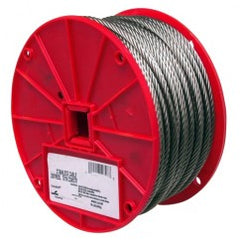 1/4" 7X19 TYPE 304SS CABLE 250 FEET - Exact Tooling