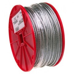 3/16" 7X19 CABLE GALVANIZED WIRE - Exact Tooling