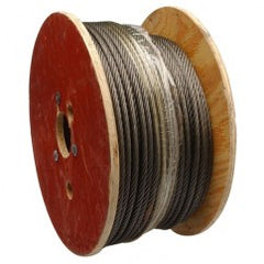 5/16" 6X19 FIBER CORE WIRE ROPE - Exact Tooling