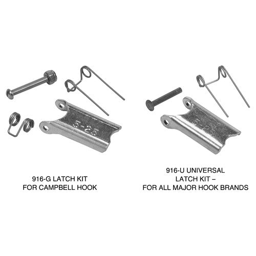‎Universal Replacement Latch Kit, For Hook Sizes 2-22 (1/4″) - Exact Tooling