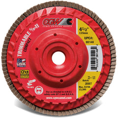 5″ × 5/8″-11 - 120 Grit - Z3 XL Compact Trimmable Flap Disc with Hub - Exact Tooling