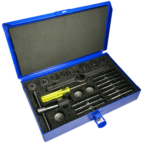 ‎10 Piece NC/NF 1/4-1/2 Carbon Hex Die Set - Exact Tooling