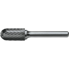 SC-3L6 Standard Cut Solid Carbide Bur-Cylindrical with Ball Nose - Exact Tooling
