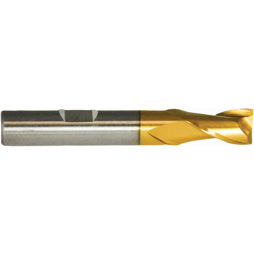 ‎1/4″ × 3/8″ × 1-1/4″ × 3-1/16″ RHS / RHC HSS HSS Single End 2-Flute Center Cutting End Mill - TiN
