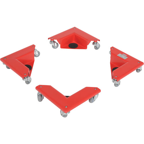 Corner Mover Dolly Steel 4 Pack 300 lb. Cap. - Exact Tooling