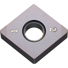 CNGA 431 KBN70M, 1/64″ Corner Radius, 3/16″ Thick, 1/2″ Inscribed Circle, MEGACOAT, 80 Degree Diamond, Turning Indexable Insert