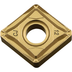 CNMG 432 CJ CA5515, 1/32″ Corner Radius, 3/16″ Thick, 1/2″ Inscribed Circle, TiCnulll2O3/TiN, Diamond, Turning Indexable Insert - Exact Tooling