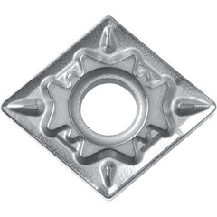 CNMG 431 HQ CA510, 1/64″ Corner Radius, 3/16″ Thick, 1/2″ Inscribed Circle, TiCnulll2O3/TiN, Diamond, Turning Indexable Insert - Exact Tooling