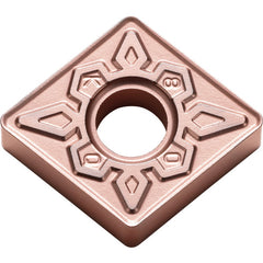 CNMG 432 KQ CA315, 1/32″ Corner Radius, 3/16″ Thick, 1/2″ Inscribed Circle, TiCnulll2O3/Ti, Diamond, Turning Indexable Insert - Exact Tooling