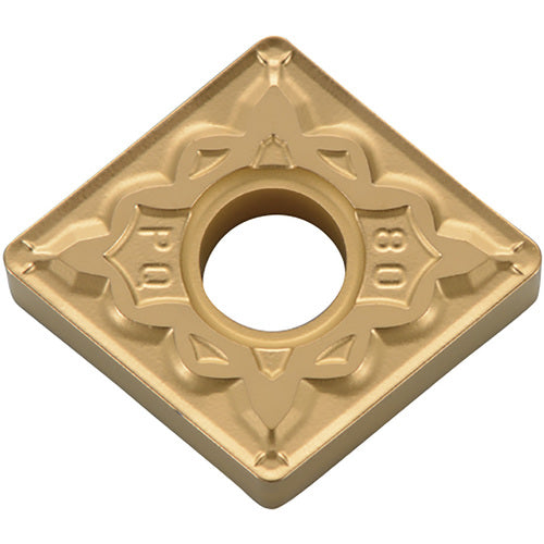 CNMG 432 PQ CA5515, 1/32″ Corner Radius, 3/16″ Thick, 1/2″ Inscribed Circle, TiCnulll2O3/TiN, Diamond, Turning Indexable Insert - Exact Tooling