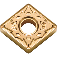 CNMG 432 WF PV720, 1/32″ Corner Radius, 3/16″ Thick, 1/2″ Inscribed Circle, TiCN (MEGACOAT NANO), Diamond, Turning Indexable Insert - Exact Tooling