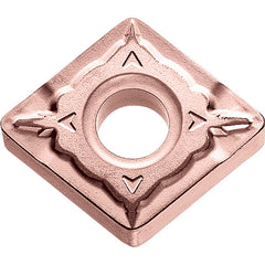 CNMG 432 WQ CA315, 1/32″ Corner Radius, 3/16″ Thick, 1/2″ Inscribed Circle, TiCnulll2O3/Ti, Diamond, Turning Indexable Insert - Exact Tooling