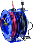 #C-L350-5012-A For 3/8" x 50' Hose Dual Purpose Electric/Air Spring Rewind Reels - Exact Tooling