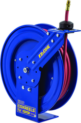 #EZ-P-LP-350 For 3/8" x 50' Hose Safety Series Spring Rewind Hose Reel - Exact Tooling