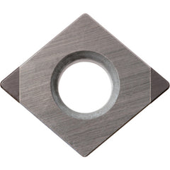 CPGB 321 ME KBN05M, 1/64″ Corner Radius, 1/8″ Thick, 3/8″ Inscribed Circle, MEGACOAT, Diamond, Turning Indexable Insert - Exact Tooling