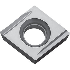 CPMH 321 Y KW10, 1/64″ Corner Radius, 1/8″ Thick, 3/8″ Inscribed Circle, WC/Co, 80 Degree Diamond, Turning Indexable Insert
