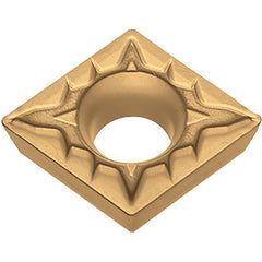 CPMT 322 XP TN620, 1/32″ Corner Radius, 1/8″ Thick, 3/8″ Inscribed Circle, TiCN, Diamond, Turning Indexable Insert - Exact Tooling