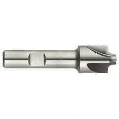 1/2" Radius - 1-1/2 x 1" Shank - HSS - Corner Rounding EM - 4 FL Uncoated - Exact Tooling