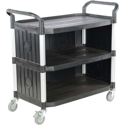 Commercial Cart 43 × 20 3-Shelf W/ Panels - Exact Tooling