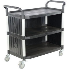 Commercial Cart 43 × 20 3-Shelf W/ Panels - Exact Tooling